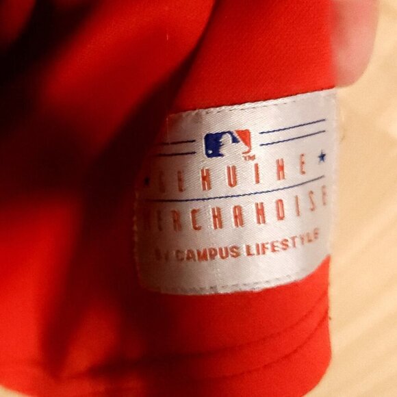 MLB St. Louis Cardinals Red Jersey Blue Sleeves Medium - Picture 6 of 9